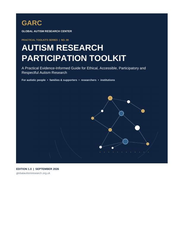 Document cover preview: GARC Autism Research Participation Toolkit