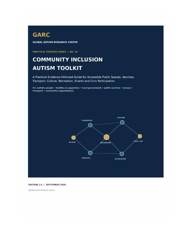 Document cover preview: GARC Community Inclusion Autism Toolkit
