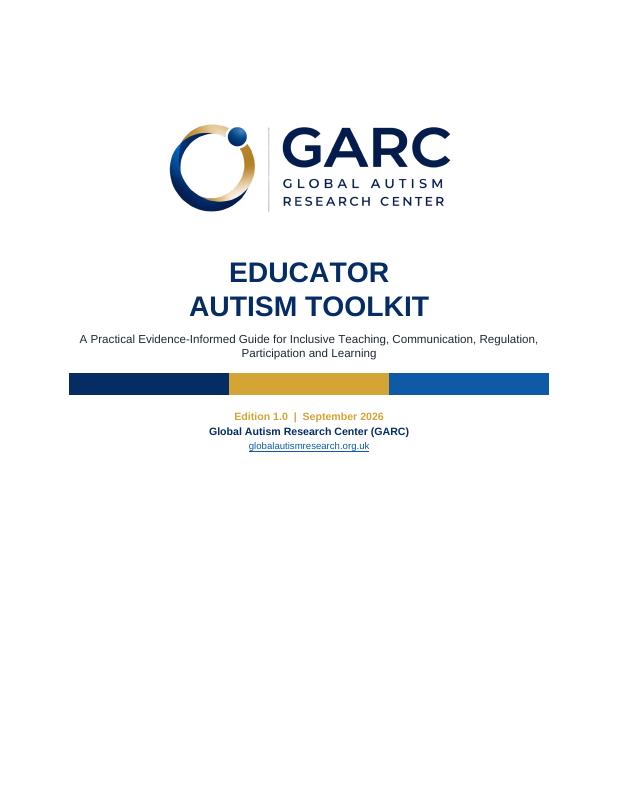Document cover preview: GARC Educator Autism Toolkit