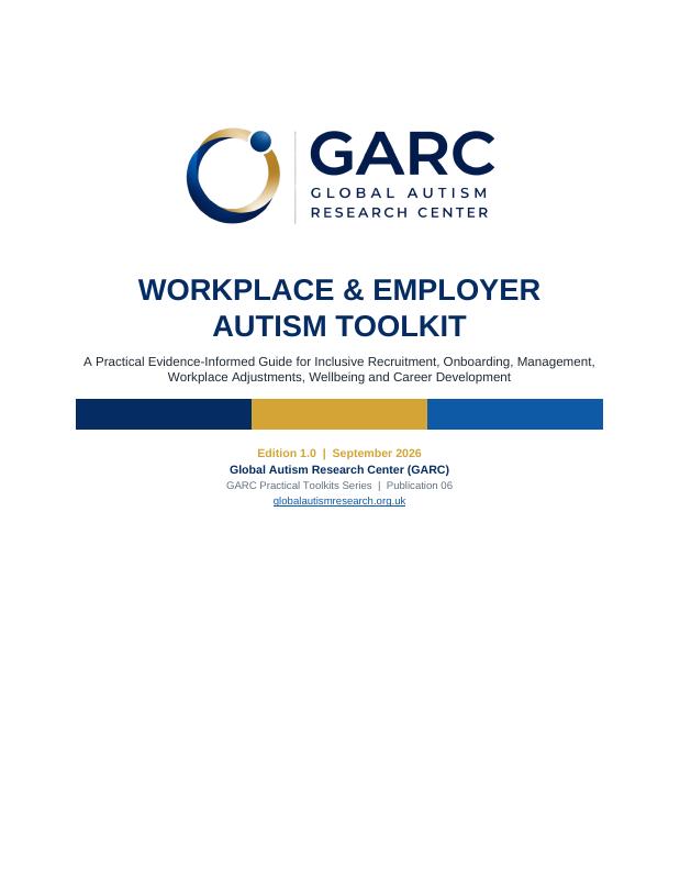 Document cover preview: GARC Workplace & Employer Autism Toolkit